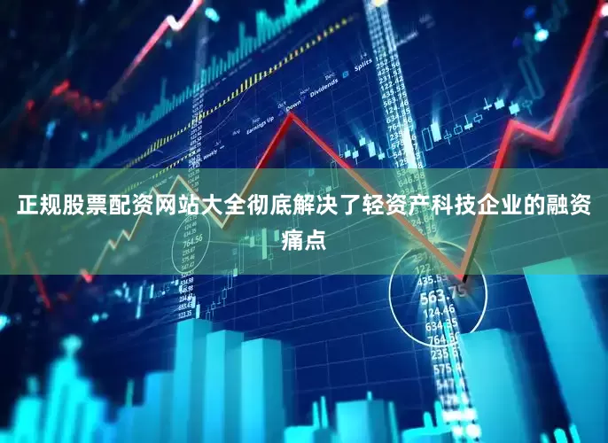 正规股票配资网站大全彻底解决了轻资产科技企业的融资痛点